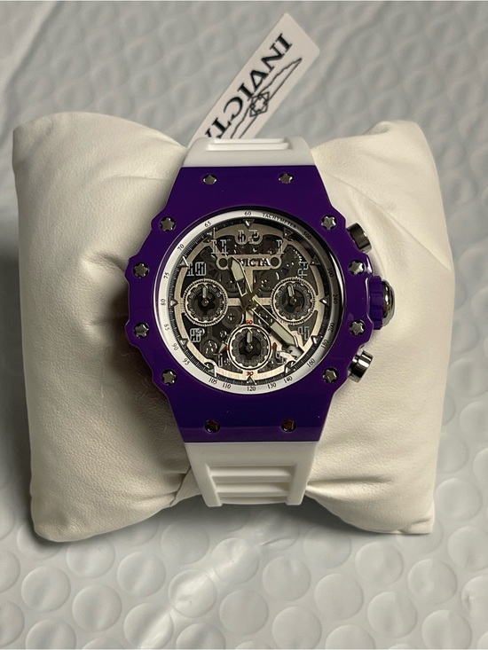 Invicta Other - Invicta Racing Valyron Unisex Watch - 41mm, Purple & White
(69626) new